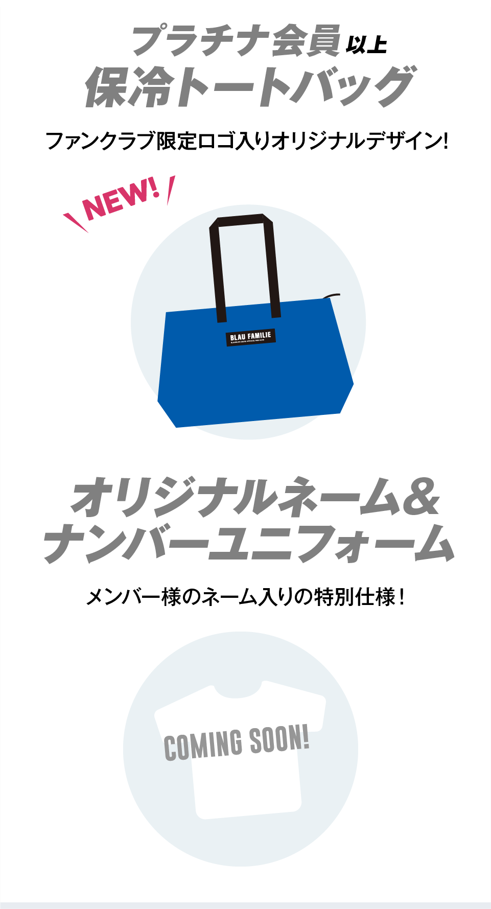 プラチナ会員以上 ファンクラブ限定保冷トートバッグ
