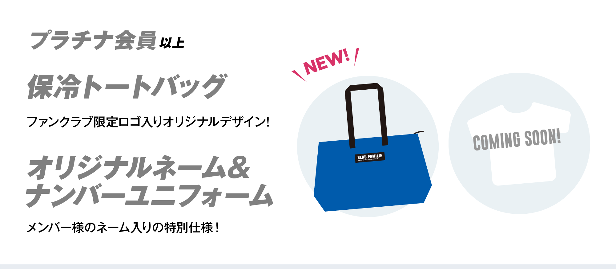 プラチナ会員以上 ファンクラブ限定保冷トートバッグ