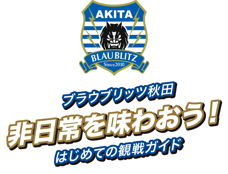 ブラウブリッツ秋田 非日常を味わおう! 初めての観戦ガイド