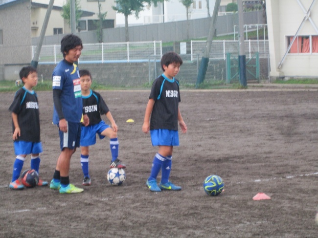 9 11 日新サッカースポーツ少年団の練習に参加しました ブラウブリッツ秋田